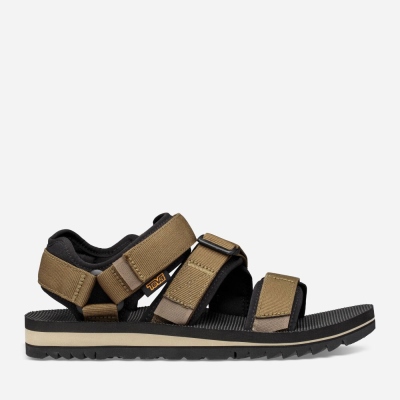 Pánské Turistické Sandály Teva Cross Strap Trail Tmavě Olivy Zelené - CZ417256